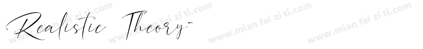 Realistic Theory字体转换